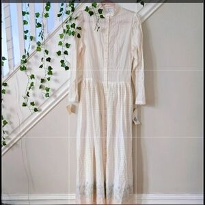 💐VTG 80's Cottagecore Drop Waist Dress